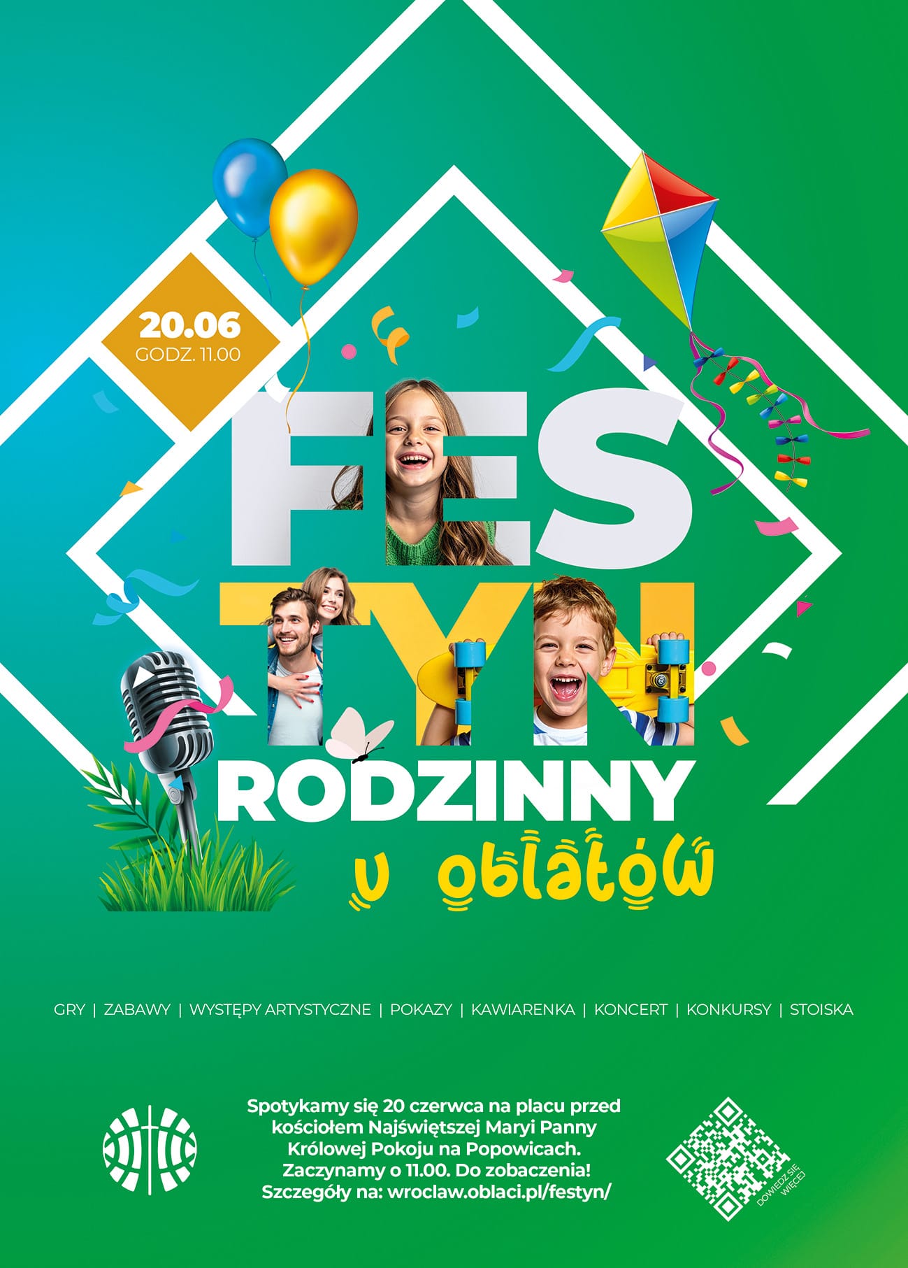 XI Festyn Rodzinny „U Oblatów” – tworzymy to święto razem! XI Festyn Rodzinny „U Oblatów” – tworzymy to święto razem!